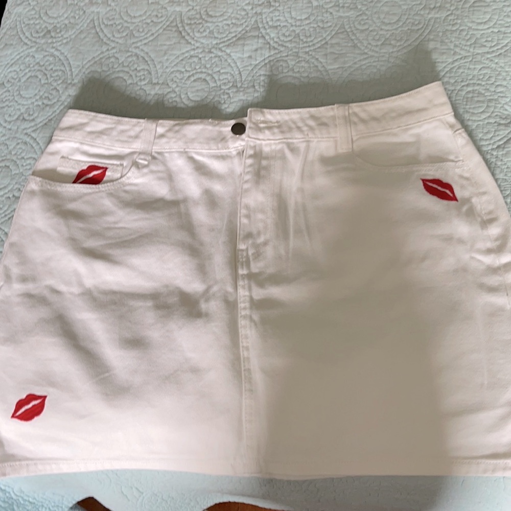 Forever 21+ denim skirt 2x